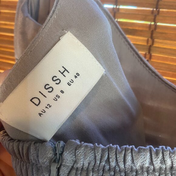 Dissh Dress Gigi Pewter Satin Maxi Dress - Picture 6 of 6